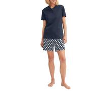 CALIDA Daylight Dreams Kurz-Pyjama Damen Peacoat Blue 48-50