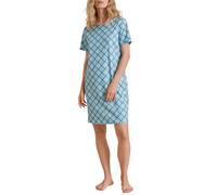 CALIDA Daylight Dreams Kurzarm-Nachthemd Damen, Länge 95cm, aus 100% Baumwolle