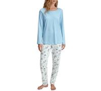 CALIDA Daylight Dreams Pyjama, lang Damen, aus 100% Baumwolle