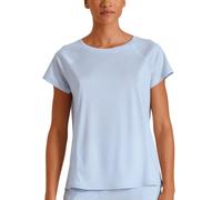 CALIDA Deepsleepwear Cooling T-Shirt – Damen mit Rundhalsausschnitt, Kurzarm, Blau M