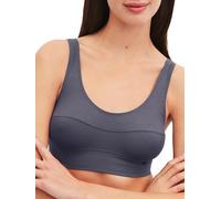 Calida Bustier WOMEN mit breitem Softbund, atmungsaktive Single Jersey-Qualität Grau M