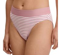 High-Waist-Slip CALIDA "Elastic", Damen, Gr. M (44/46), rosa (rose print), Single Jersey, Obermaterial: 94% Baumwolle, 6% Elasthan, körpernah, Unterhosen, breiter Softbund, elastisch, Single Jersey, a