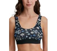 Bustier CALIDA "Elastic Trend", Damen, Gr. M (44/46), N-Gr, schwarz (schwarz print), Single Jersey, Obermaterial: 94% Baumwolle, 6% Elasthan, casual, figurbetont, BHs, mit formstabilen und langlebigen