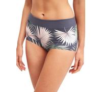 CALIDA Panty Elastic Trend Damen – Single Jersey mit floralem Print, Gr. M (44/46), graystone