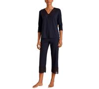 Calida Schlafanzug Elegant Dreams Damen Gr. L (48/50) 7/8-Länge 95% Modal, 5% Elasthan harmony blau