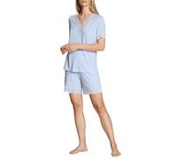 CALIDA Damen Kurz-Pyjama Elegant Dreams, blau, XS harmony blue