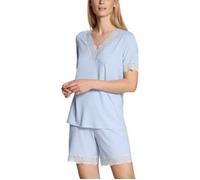 CALIDA Elegant Dreams Kurz-Pyjama Damen, luftiger Schnitt, mit Spitzendetails, fließend und anschmiegsam