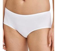 CALIDA Damen Panty - Essential Cotton, Low Cut, Jersey, einfarbig Weiß L (48/50)
