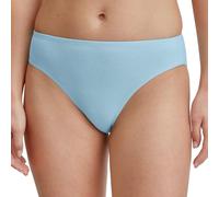 Slip CALIDA "Essential Cotton", Damen, Gr. M (44/46), blau (cascade blau), Single Jersey, Obermaterial: 93% Baumwolle, 7% Elasthan, körpernah, Unterhosen, langanhaltender Komfort, atmungsaktiv, weich