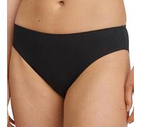CALIDA Damen Slip - Essential Cotton, Regular Cut, Jersey, einfarbig Schwarz S (40/42)