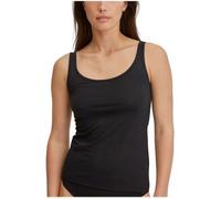 Calida Essential Cotton Tank Top Schwarz Baumwolle X-Small Damen