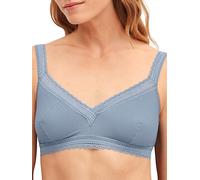 CALIDA Etude Ajours Soft-BH Damen, Leichter Support, ohne Bügel, verstellbare Träger Aura Blue 40-42