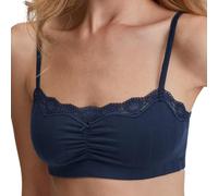 CALIDA Etude Toujours Bustier Damen, aus hochwertiger Supima-Baumwolle, mit feinem Nadelzug Peacoat Blue 36-38