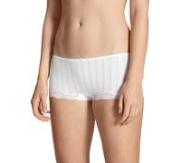 CALIDA Damen-Panty Etude Toujours – Supima-Baumwolle, Low-Cut, Weiß L