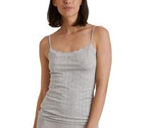 CALIDA Etude Toujours Spaghetti-Top Damen, verstellbare Träger, edle Nadelstreifen-Optik, mit Swiss+Cotton-Gütesiegel