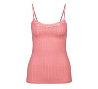 CALIDA Etude Toujours Spaghetti-Top Damen, verstellbare Träger, edle Nadelstreifen-Optik, mit Swiss+Cotton-Gütesiegel