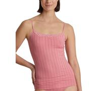 CALIDA Etude Toujours Spaghetti-Top Damen, verstellbare Träger, edle Nadelstreifen-Optik, mit Swiss+Cotton-Gütesiegel