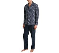 CALIDA Family & Friends Pyjama, durchgeknöpft Herren, warme Baumwollqualität