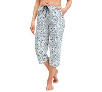 CALIDA Favourites 3/4-Pants Damen, aus Bio Baumwolle, atmungsaktiv, elastischer Hosenbund Star White 36-38