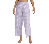 CALIDA Favourites 7/8-Hose Damen, aus Baumwolle, pflegeleicht, lockere Passform, elastischer Hosenbund digital Lavender 36-38