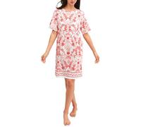 Calida Bodywear Kurzarm-Nachthemd Damen Favourites schwere Interlock-Qualität 95 cm Rosa S
