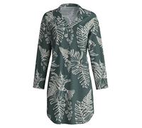 CALIDA Favourites Langarm-Nachthemd Damen, Länge 95cm, atmungsaktiv und temperaturausgleichend