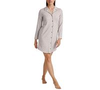 CALIDA Favourites Langarm-Nachthemd Damen, Länge 95cm, atmungsaktiv und temperaturausgleichend Charm Cream 40-42