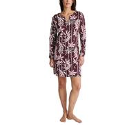 CALIDA Favourites Ground Langarm-Nachthemd Damen, Länge 95cm, aus 100% Baumwolle