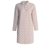 CALIDA Favourites Langarm-Nachthemd Damen, mit Knöpfen, Rundhals, temperaturausgleichend, atmungaktiv, Länge 95cm Pearl Blush 40-42