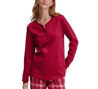 CALIDA Favourites Langarmshirt Damen, aus 100% Dicker Bio-Baumwolle, wärmend