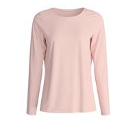CALIDA Favourites Langarmshirt Damen, Rundhalsausschnitt, temperaturausgleichend und atmungaktiv, superleichte und extrafeine Qualität