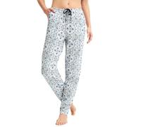 CALIDA Pyjamahose Favourites Damen – elastischer Bund, Seitentaschen, hautfreundlich – Star White M