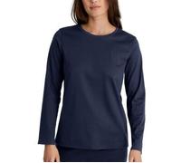 Calida Favourites Sleep Cotton Shirt Long-Sleeve Marine Baumwolle Medium Damen