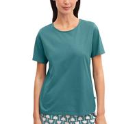 CALIDA Favourites T-Shirt Damen, aus Bio-Baumwolle, elastisch, formstabil, hautfreundlich, atmungsaktiv North sea Green 40-42