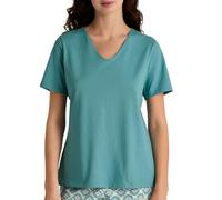 CALIDA Favourites T-Shirt mit V-Neck Damen, Bio-Baumwolle, pflegeleicht, atmungsaktiv, lockerer Schnitt