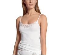 CALIDA Feminin Sense Spaghetti-Top Damen, aus 100% extrafeiner Baumwolle, Feinripp, verstellbare Träger, naht- und saumfrei