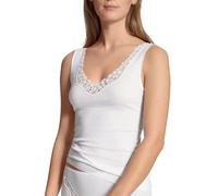 CALIDA Damen Tank-Top, V-Neck Feminin Sense, weiß, XL weiss
