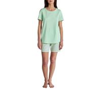 CALIDA Flower Nights Kurz-Pyjama Damen, weich, pflegeleicht, elastischer Hosenbund