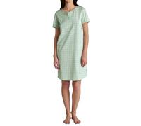 CALIDA Flower Nights Kurzarm-Nachthemd Damen, aus Bio Baumwolle, atmungsaktiv, temperaturregulierend, pflegeleicht, Länge 95cm