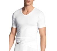 CALIDA Herren T-Shirt, V-Neck Focus, weiß, S weiss