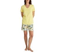 CALIDA Fruity Dreams Kurz-Pyjama Damen, aus 100% Bio Baumwolle, atmungsaktiv, pflegeleicht, elastischer Hosenbund