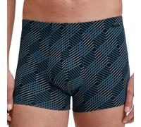 Boxershorts CALIDA "Grafic Cotton", Herren, Gr. XXL (58/60), schwarz, Single Jersey, Obermaterial: 90% Baumwolle, 10% Elasthan, körpernah, Unterhosen, gestreift, ohne Eingriff, überzogenem Bund (37905