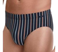 Slip CALIDA "Grafic Cotton", Damen, Gr. S (46/48), braun (glazed ginger), Single Jersey, Obermaterial: 90% Baumwolle, 10% Elasthan, körpernah, Unterhosen Slip, gestreift, ohne Eingriff, überzogenem Bu