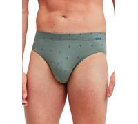Slip CALIDA "Grafic Cotton", Damen, Gr. L (52/54), laurel grün, Single Jersey, Obermaterial: 90% Baumwolle, 10% Elasthan, körpernah, Unterhosen Slip, gestreift, ohne Eingriff, überzogenem Bund, Single