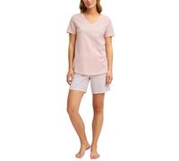 CALIDA Graphic Nights Kurz-Pyjama Damen Peach Rose 36-38