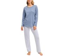 CALIDA Graphic Nights Pyjama Damen Aura Blue 44-46
