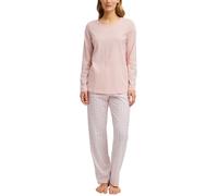 CALIDA Graphic Nights Pyjama Damen | langer Schlafanzug, weiche Single-Jersey-Qualität und komfortable Passform