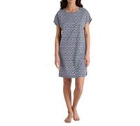 Calida Nachthemd Daylight Dreams Kurzarm 90 cm 100% Baumwolle Marine X-Small Damen
