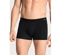 Calida Boxershorts Cotton Code Herren Single Jersey 95/5% Baumwolle/Elasthan Komfortbund M schwarz