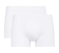 CALIDA Herren Boxershorts, 2er Pack - Cotton Code, Elastikbund, Activity Cotton Weiß M (50)